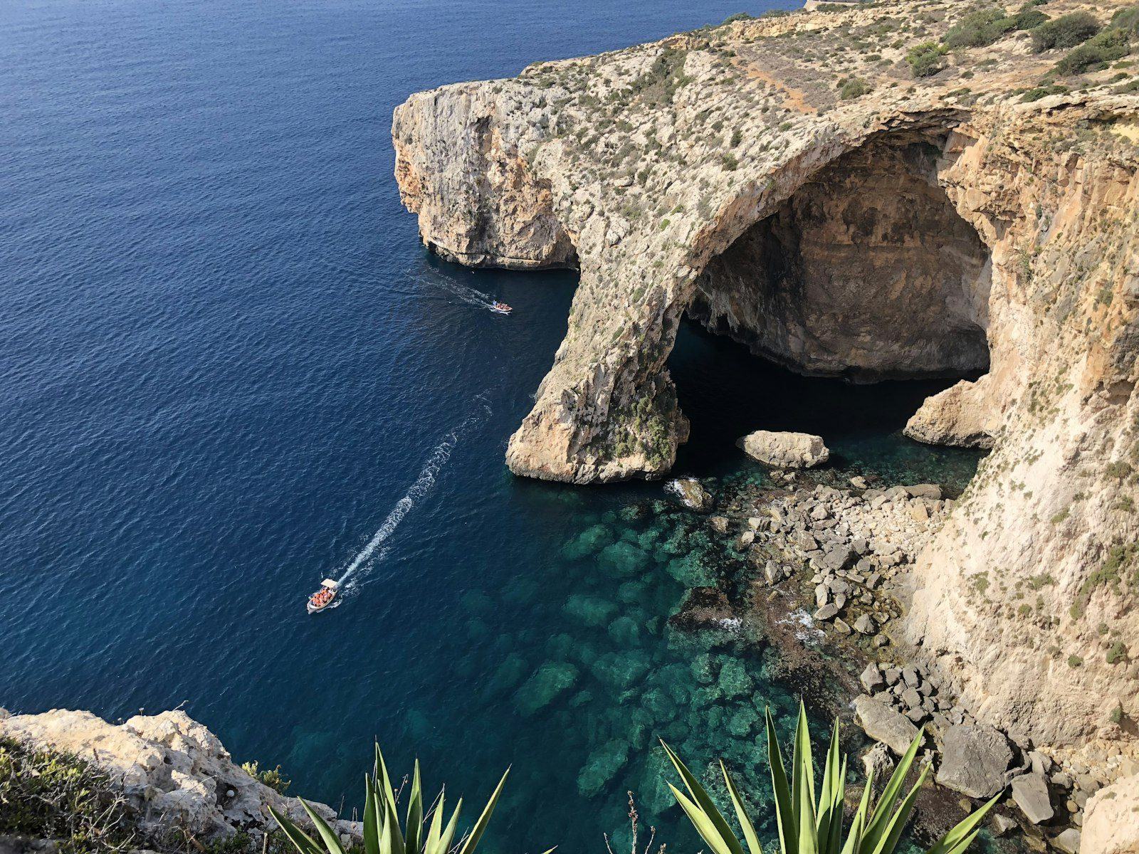 The Maltese coastline